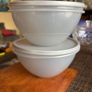 Tupperware wonderlier medium sized frosted speckled bowls #235 new